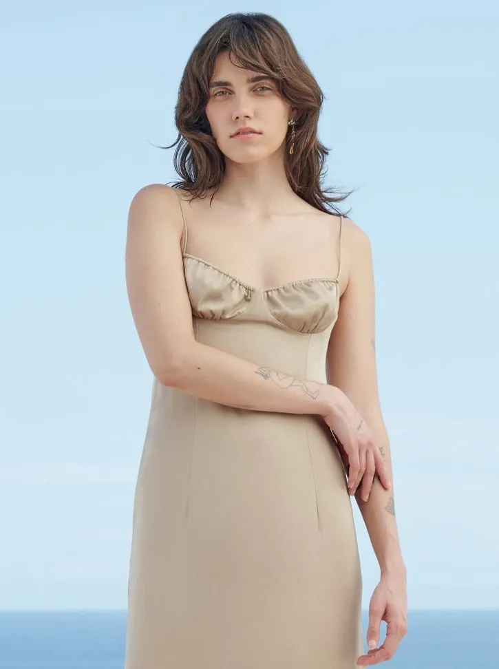 Haight: Satin Taissa Dress - M