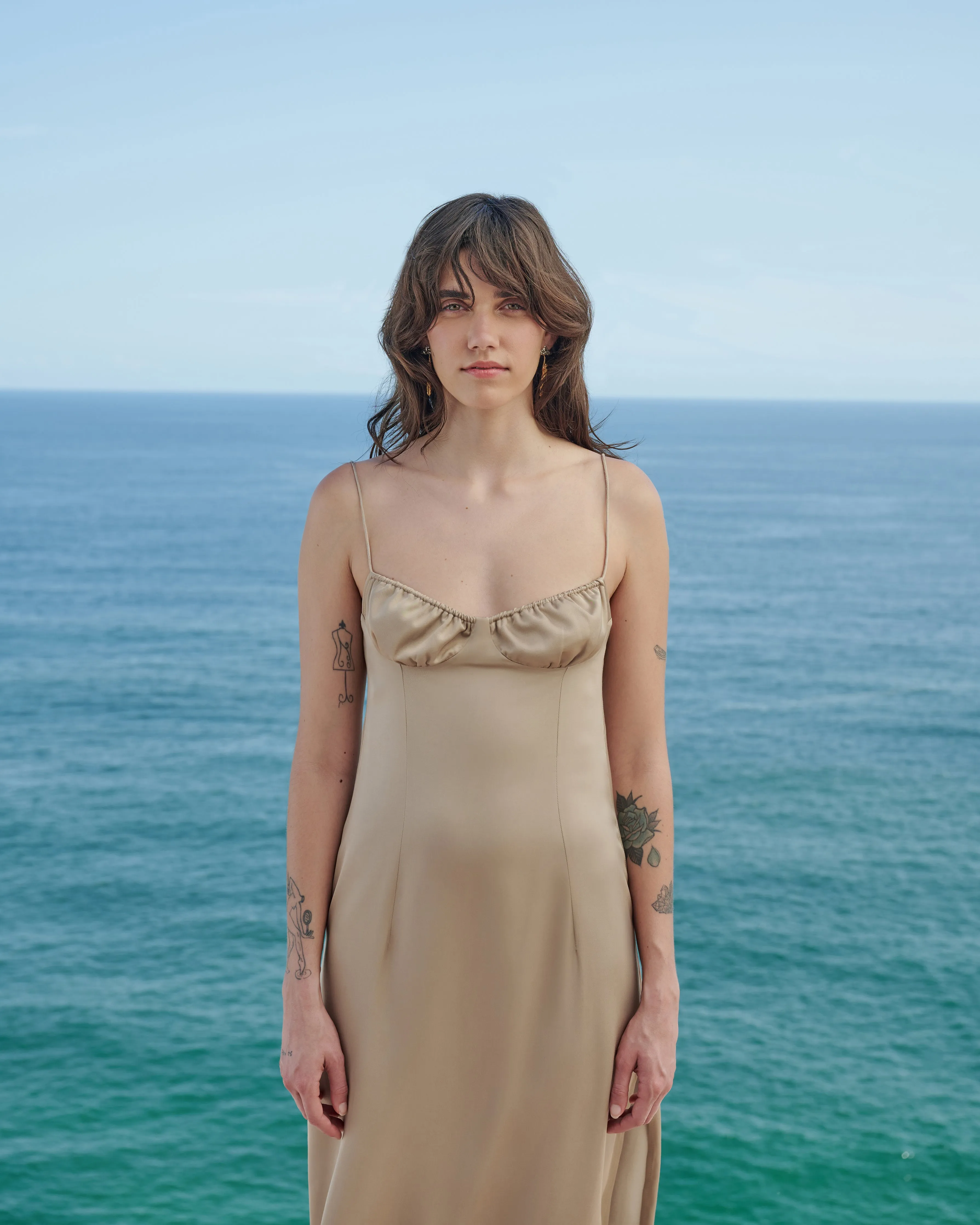 Haight: Satin Taissa Dress - M