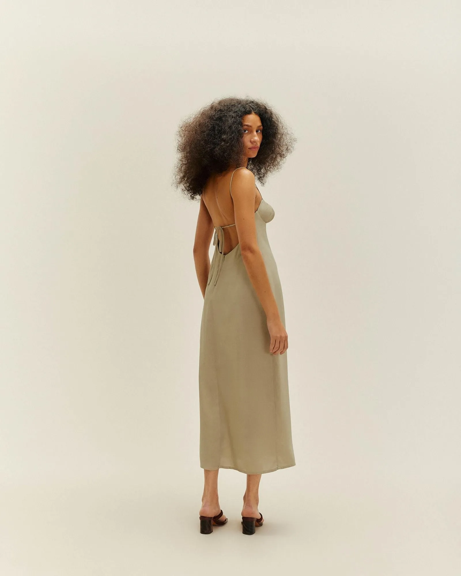 Haight: Satin Taissa Dress - M