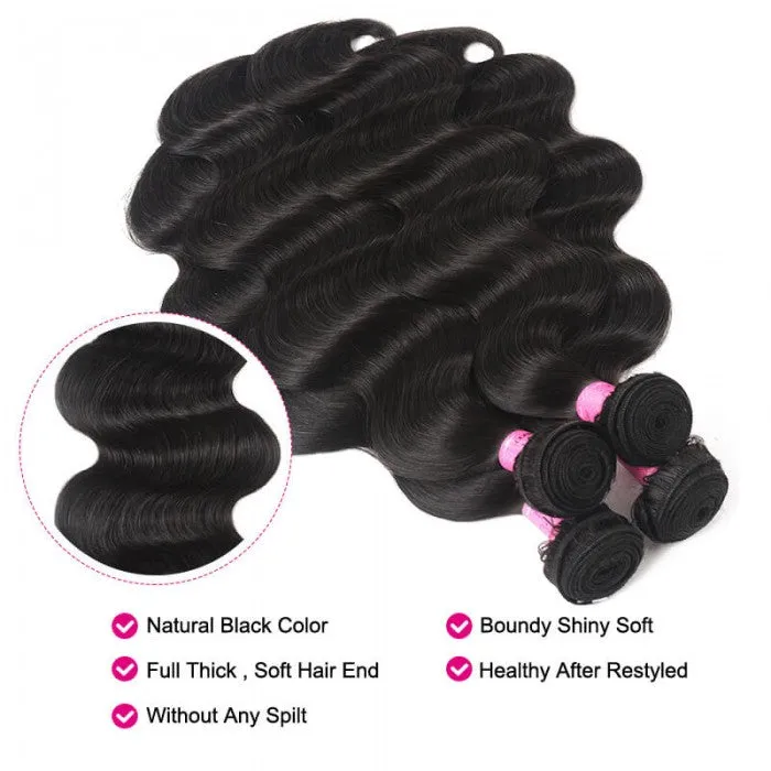 Hair Icenu Series Hair 4Pcs/pack Peruvian Body Wave Virgin Human Hair