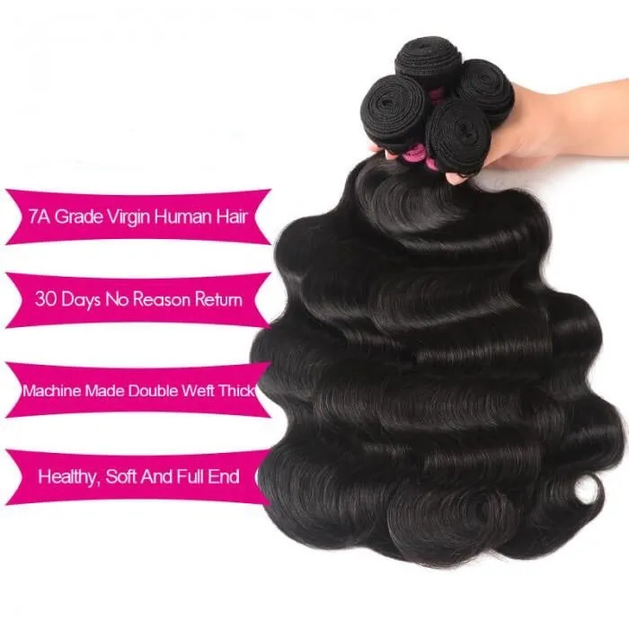 Hair Icenu Series Hair 4Pcs/pack Peruvian Body Wave Virgin Human Hair