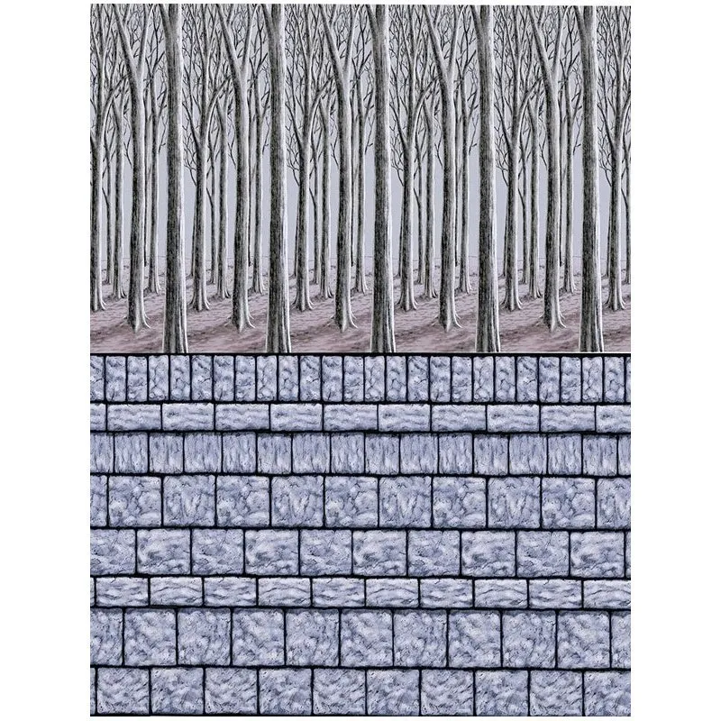 Halloween Stone Wall Room Roll