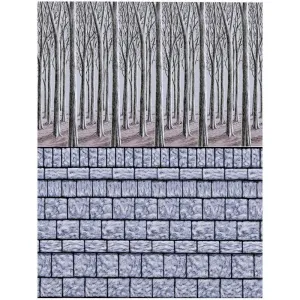 Halloween Stone Wall Room Roll