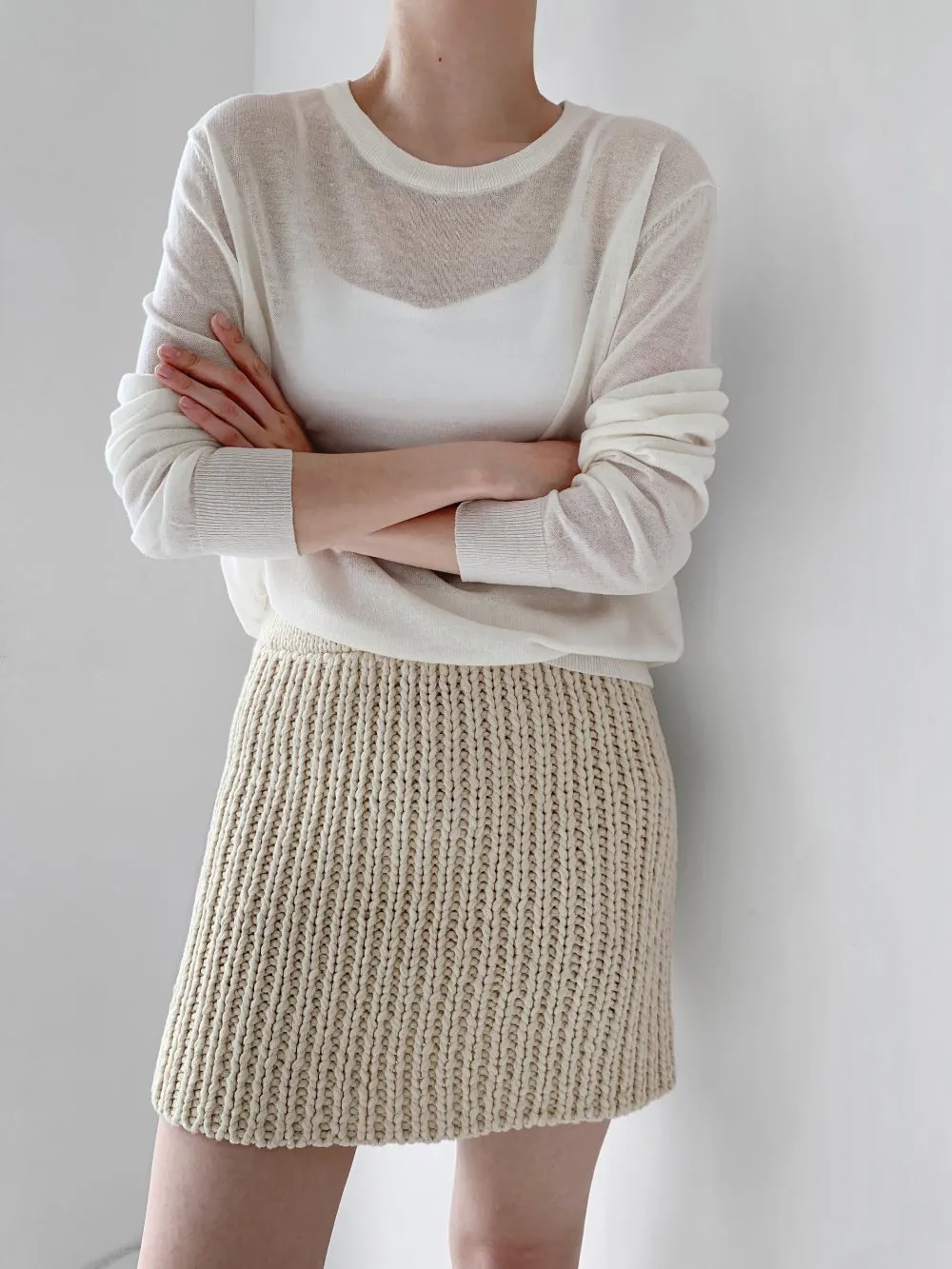 Handmade Net Knit Skirt