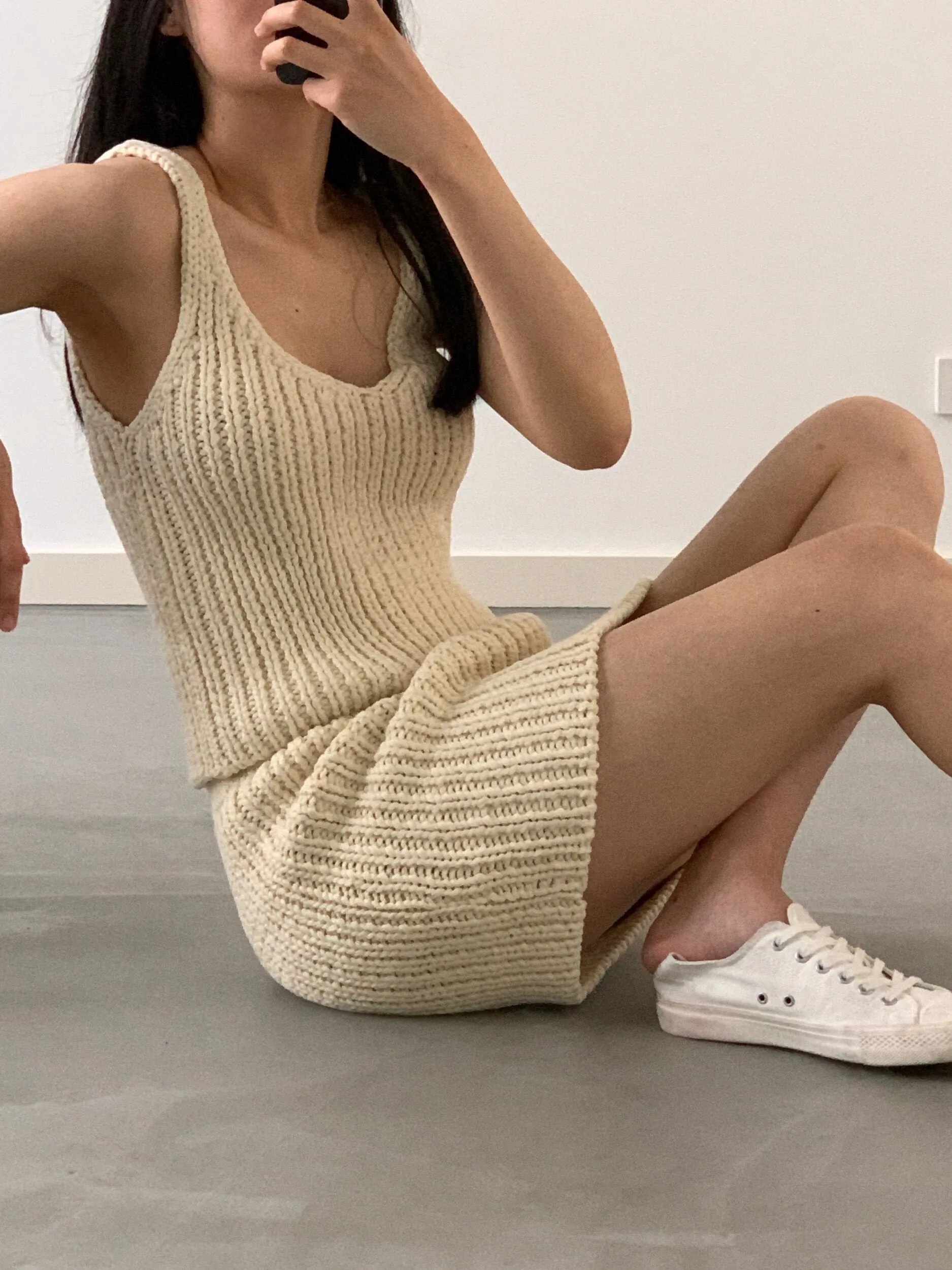 Handmade Net Knit Skirt
