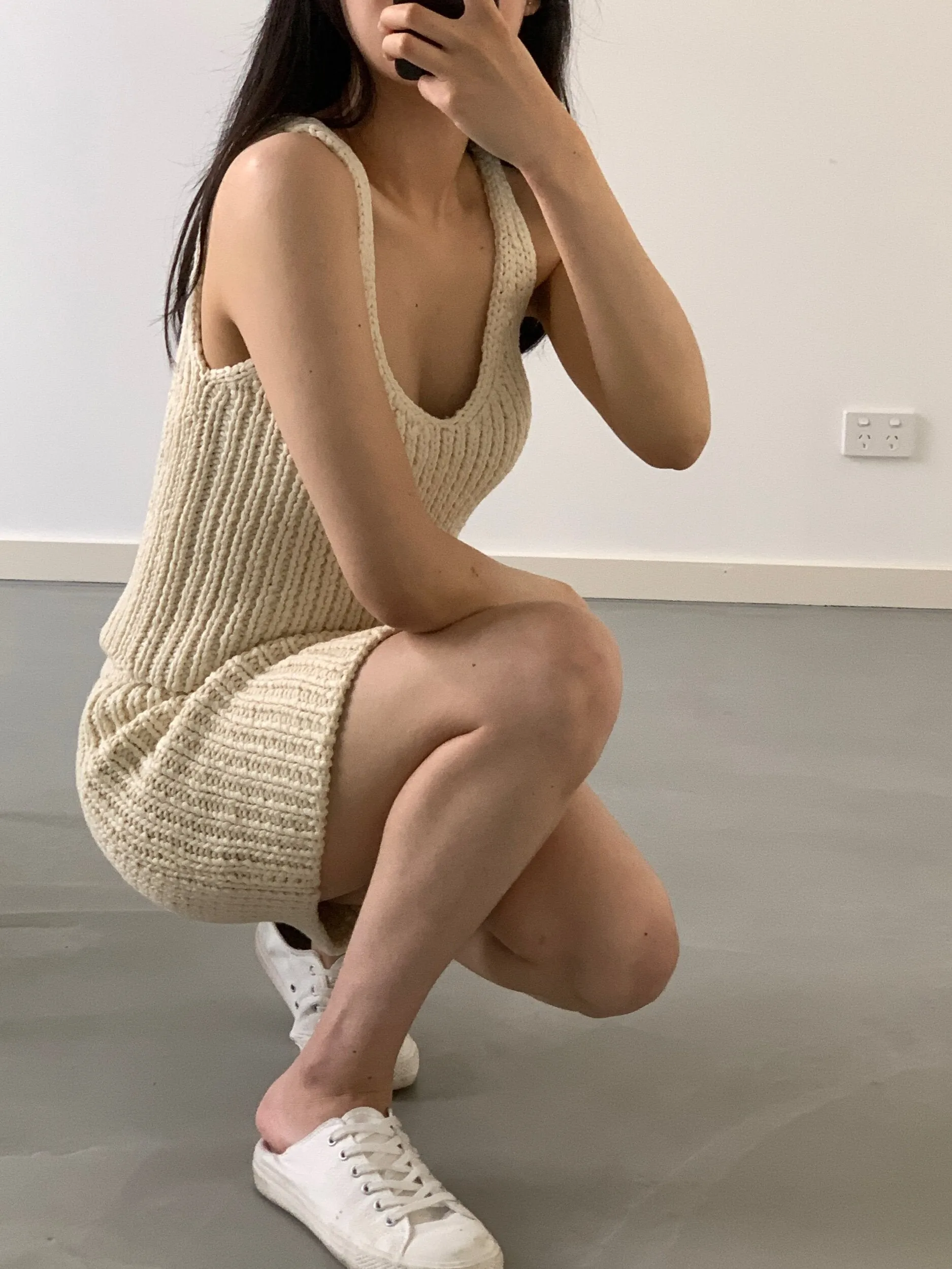 Handmade Net Knit Skirt