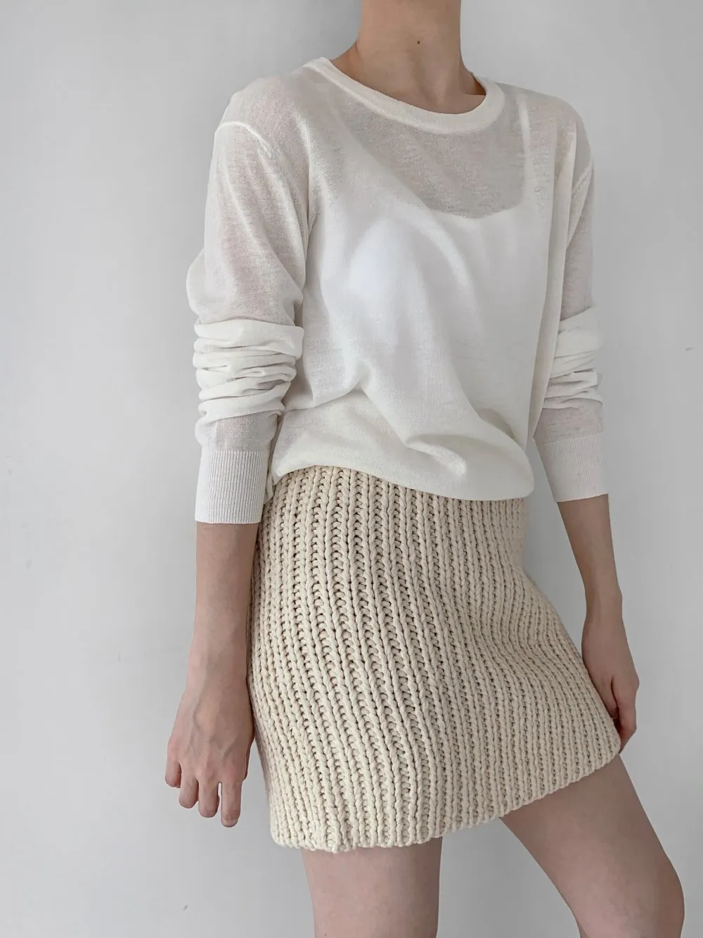 Handmade Net Knit Skirt