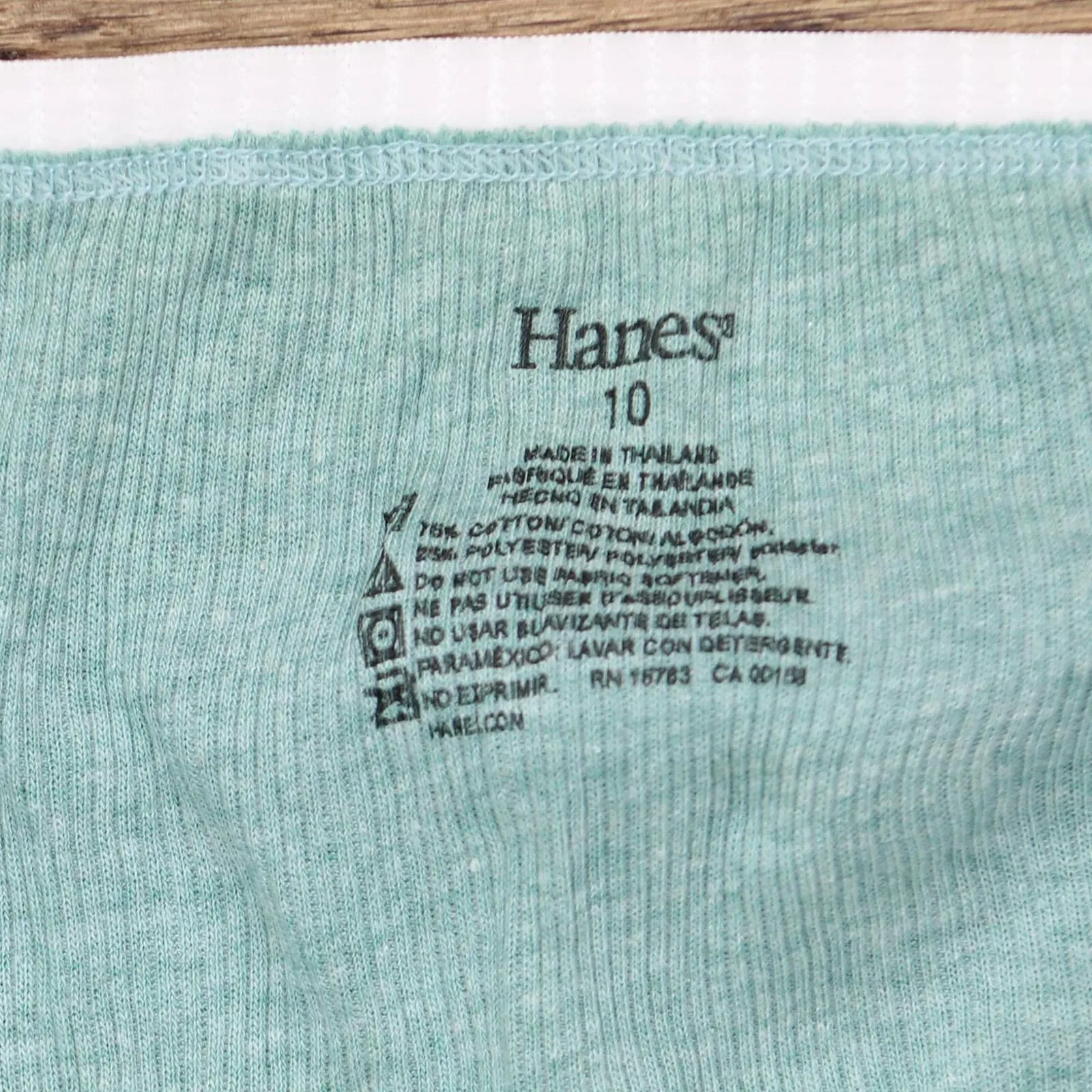 Hanes Women's 4pk Cotton Ribbed Heather Briefs PP40RH Colors May Vary 10