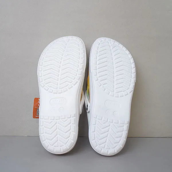High Quality Summer Sandals Classic Outdoor Non-slip Slippers. (White Color) Size (44)
