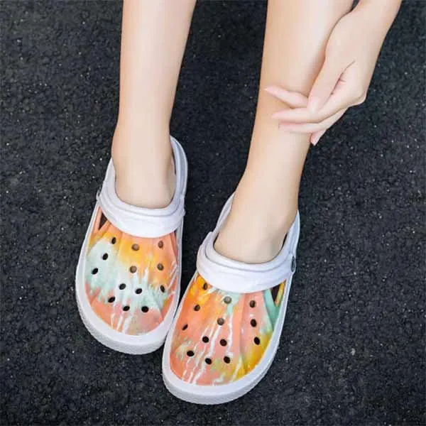 High Quality Summer Sandals Classic Outdoor Non-slip Slippers. (White Color) Size (44)