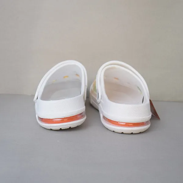 High Quality Summer Sandals Classic Outdoor Non-slip Slippers. (White Color) Size (44)