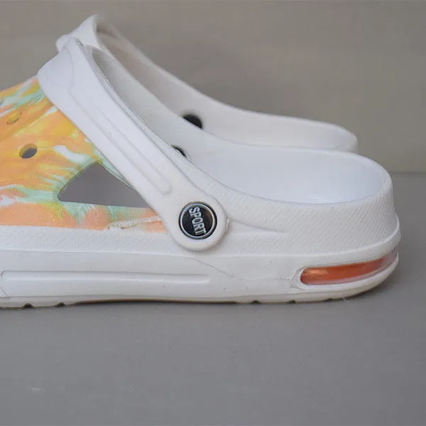 High Quality Summer Sandals Classic Outdoor Non-slip Slippers. (White Color) Size (44)