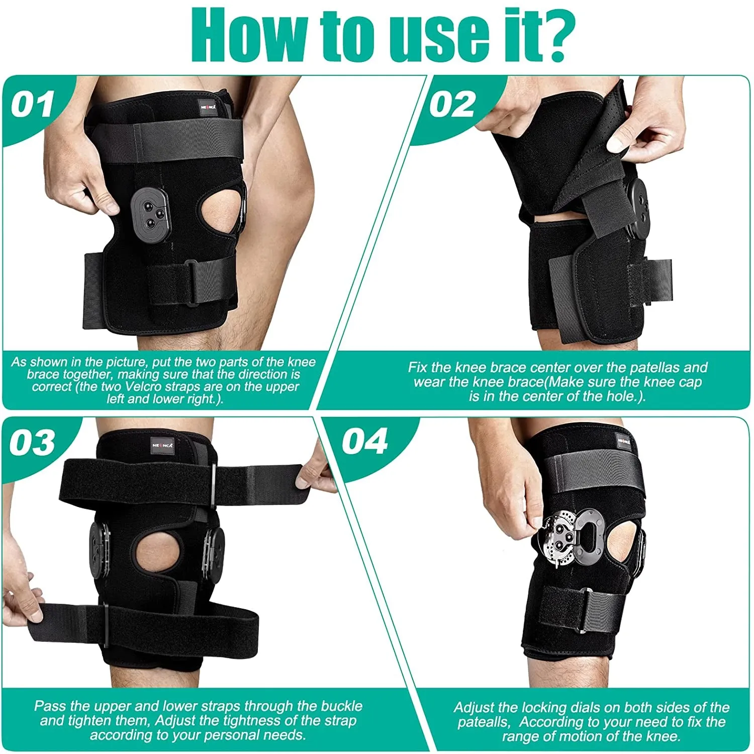 Hinged Adjustable Knee Brace