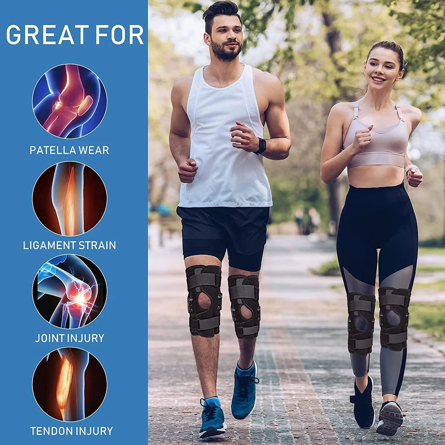 Hinged Adjustable Knee Brace