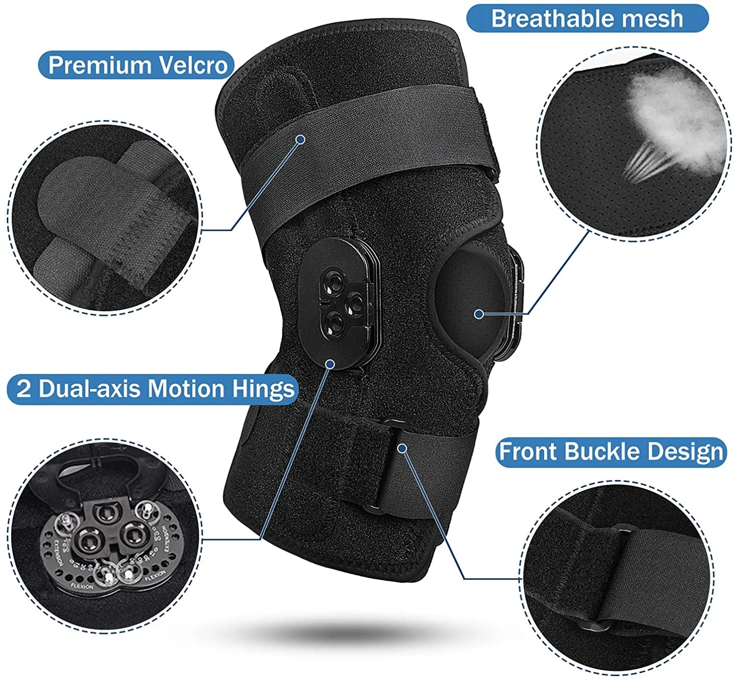 Hinged Adjustable Knee Brace
