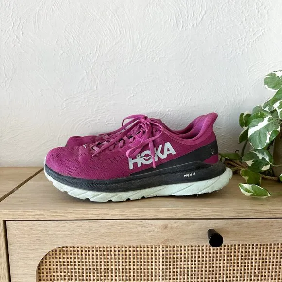 HOKA | Mach 4 Training Shoes 1113529 in Festival Fuschia &amp; Black