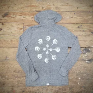 Horseshoe Crab Mandala Zip Hoodie