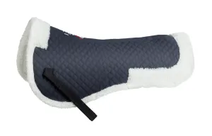 Horze Imitation Faux Fur Pad Grey & White