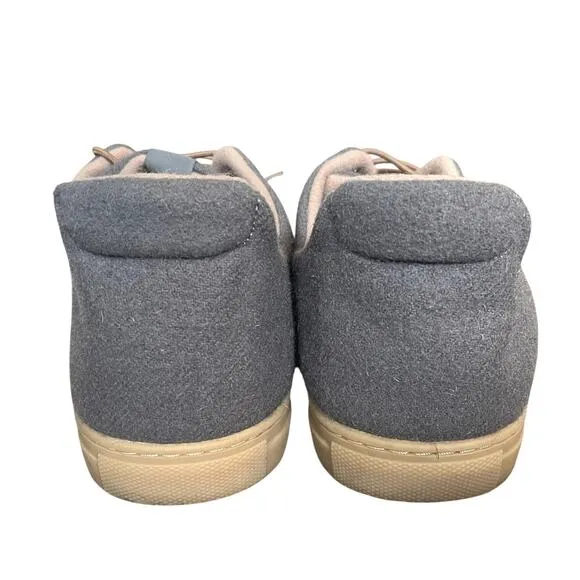 Huckberry Mens 11.5 Urban Wooler Low Top Sneaker Felted Lace Up Shoes Gray EU 45