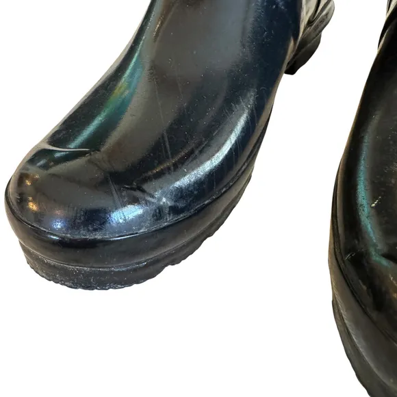 Hunter Adjustable Shaft Width Rain Boots Women’s Size 9 Black