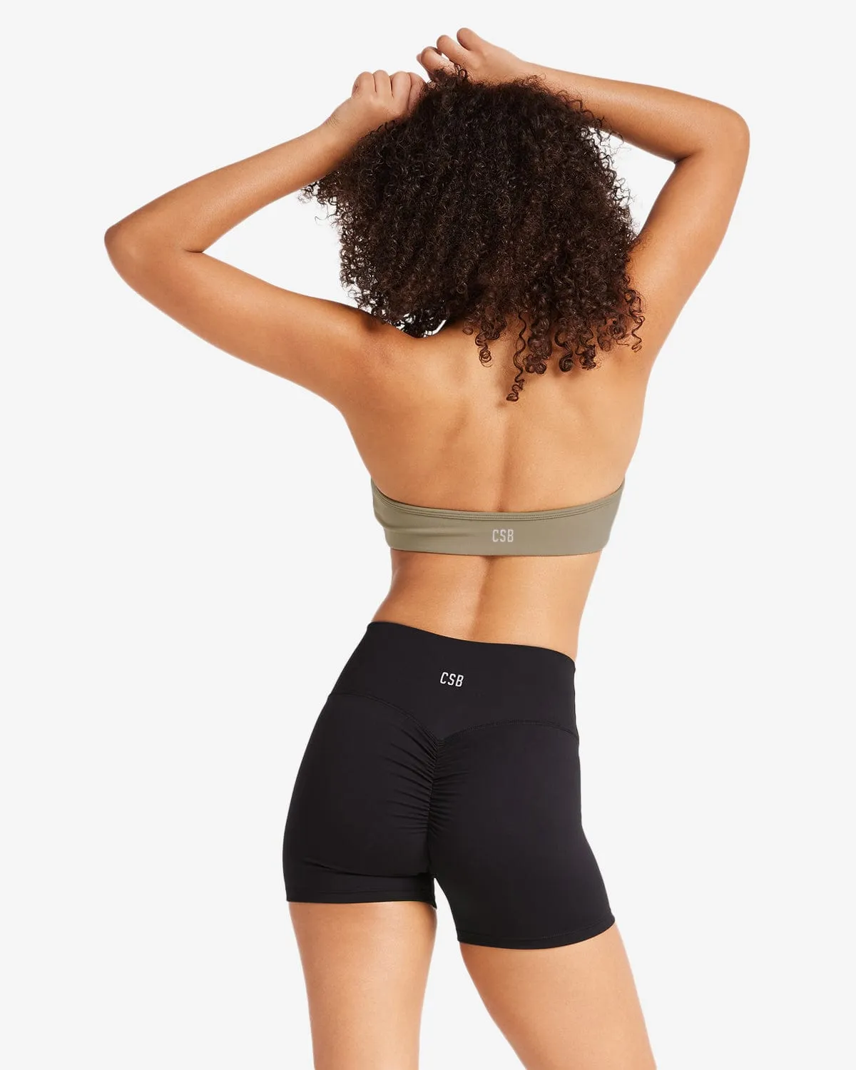 IM Serenity Contour Halter Crop | Vintage Khaki