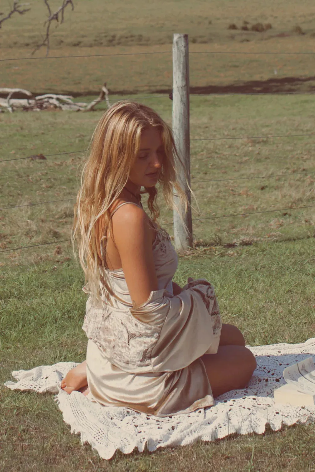 Indie Hendrix Mini Dress Champagne