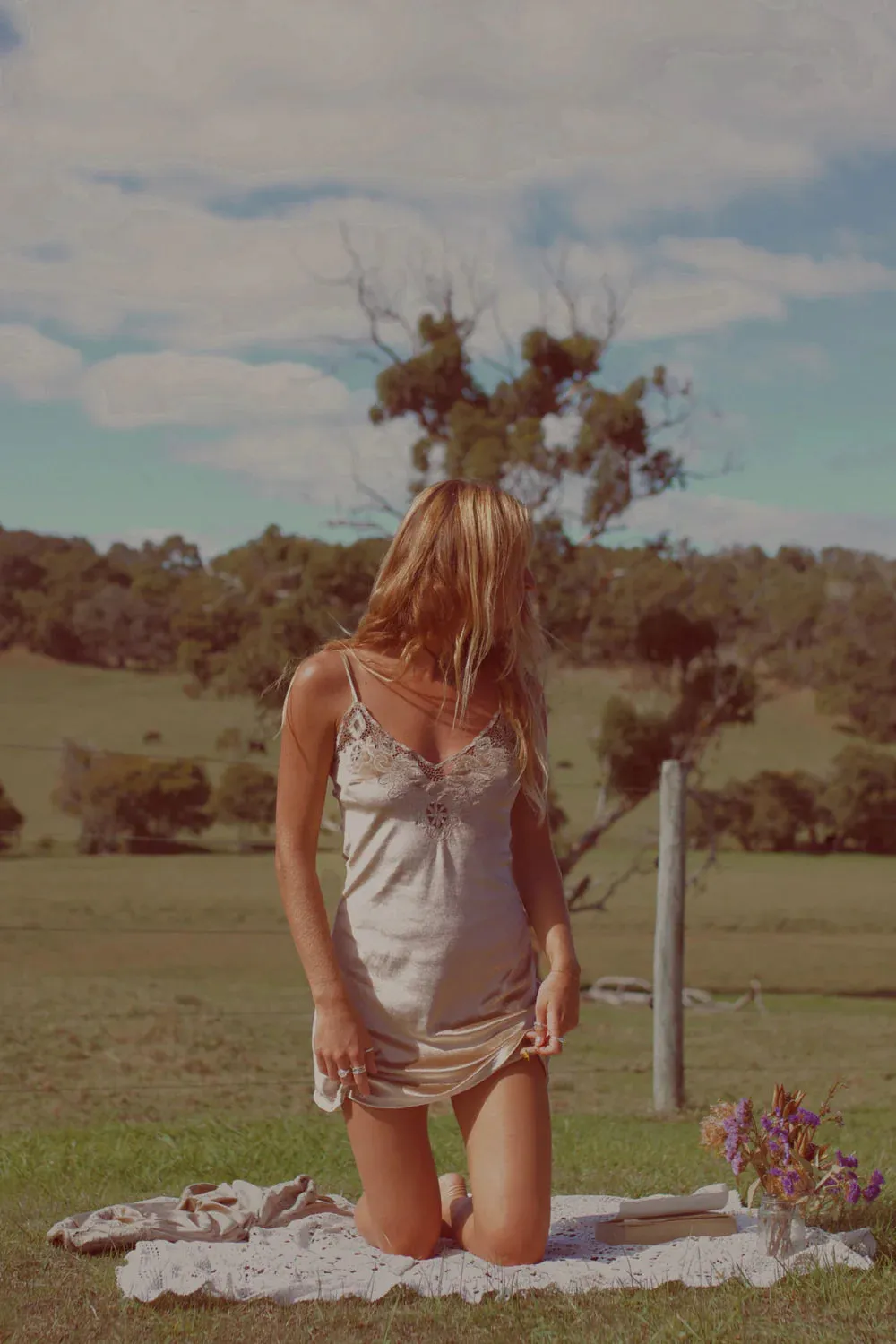Indie Hendrix Mini Dress Champagne