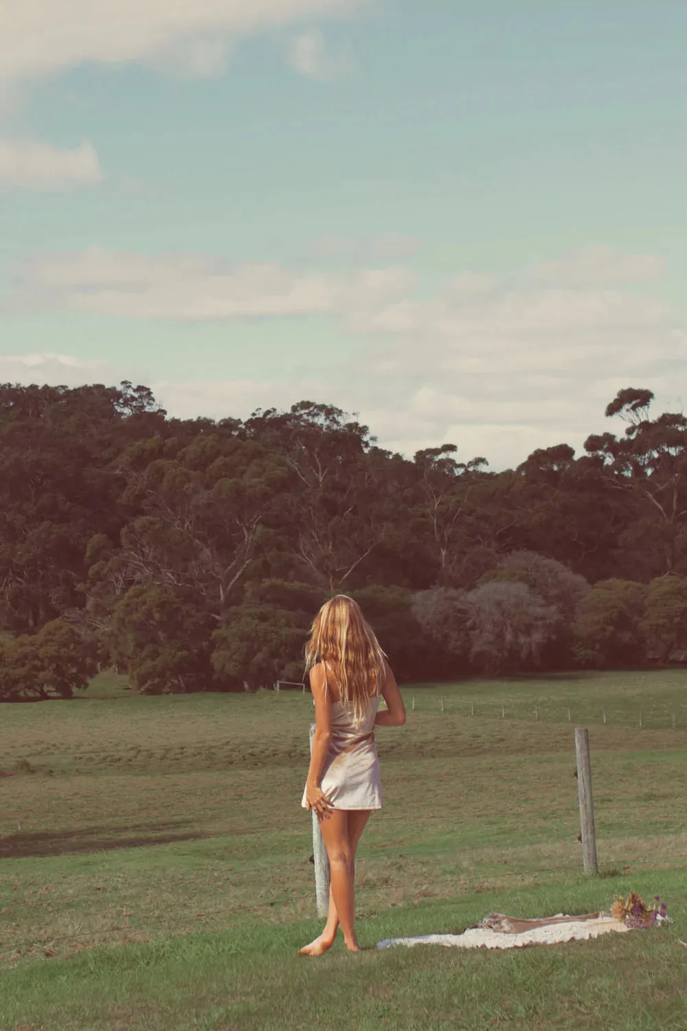 Indie Hendrix Mini Dress Champagne