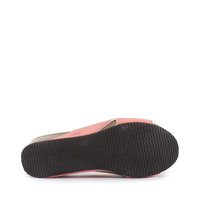 Inis - Vegan Wedge Crossover Slider - Salmon