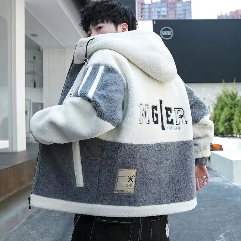 INSTOCK-Lambskin Jacket Men's Hooded Jacket