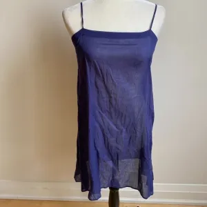 ISABEL Etoile Marant Slip Lining Blue Sz 34 Adjustable Straps Sheer