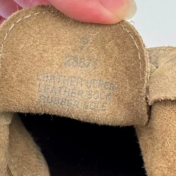 J. Crew Tan Suede Leather Made in Italy Lace Up Wedge Heel Booties Sz 7 Preppy
