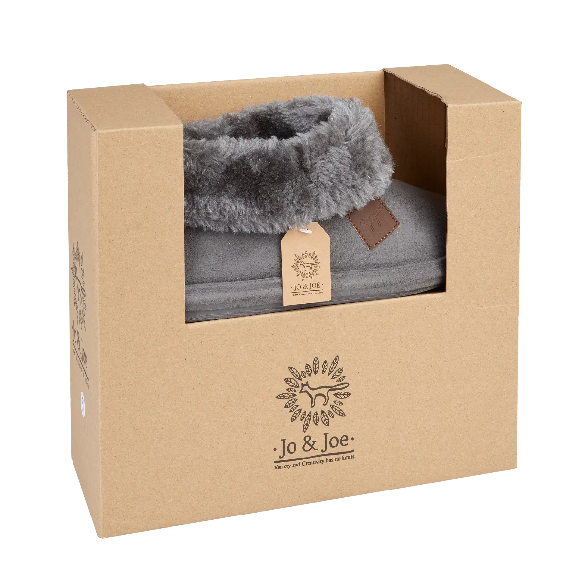 Jo & Joe Chiltern Charcoal Bootee Slipper