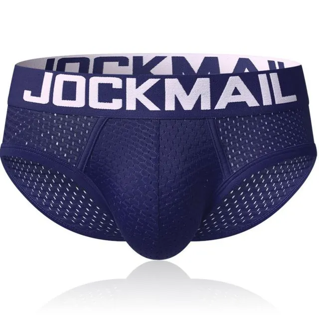 JOCKMAIL Men Underwear Mesh Qucik-Dry Sexy Men Briefs Breathable Mens Slip Cueca Male Panties Underpants Briefs Gay Underwear