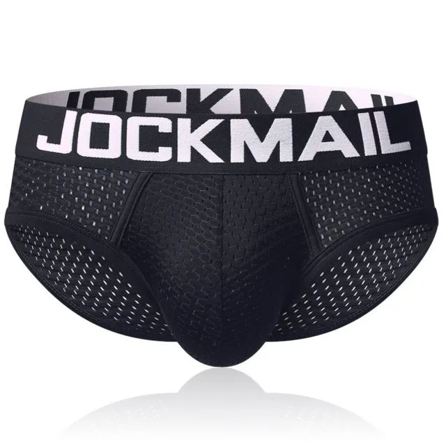 JOCKMAIL Men Underwear Mesh Qucik-Dry Sexy Men Briefs Breathable Mens Slip Cueca Male Panties Underpants Briefs Gay Underwear