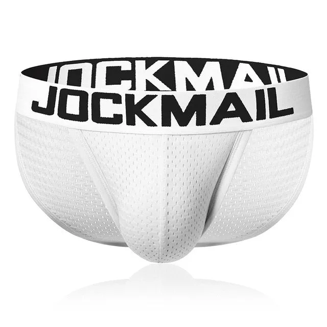JOCKMAIL Men Underwear Mesh Qucik-Dry Sexy Men Briefs Breathable Mens Slip Cueca Male Panties Underpants Briefs Gay Underwear