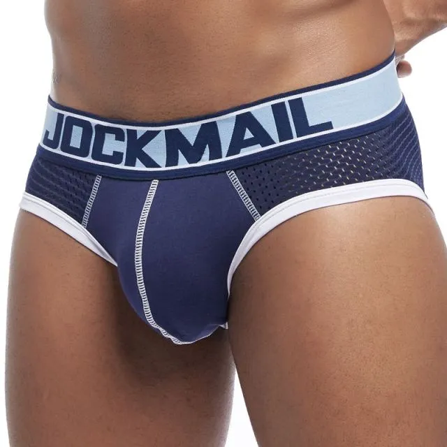 JOCKMAIL Men Underwear Mesh Qucik-Dry Sexy Men Briefs Breathable Mens Slip Cueca Male Panties Underpants Briefs Gay Underwear