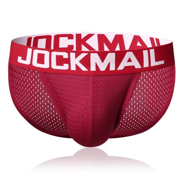JOCKMAIL Men Underwear Mesh Qucik-Dry Sexy Men Briefs Breathable Mens Slip Cueca Male Panties Underpants Briefs Gay Underwear