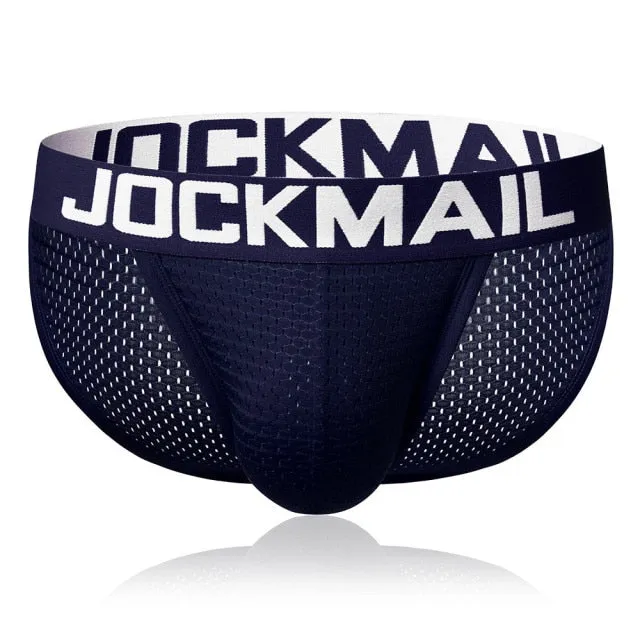 JOCKMAIL Men Underwear Mesh Qucik-Dry Sexy Men Briefs Breathable Mens Slip Cueca Male Panties Underpants Briefs Gay Underwear