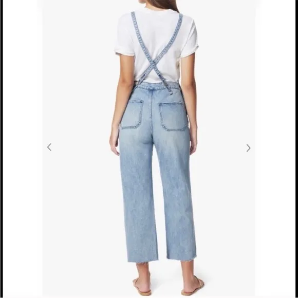 Joe’s Jeans New w Tag Wide Leg Denim Bib Overalls Captivate Wash XS