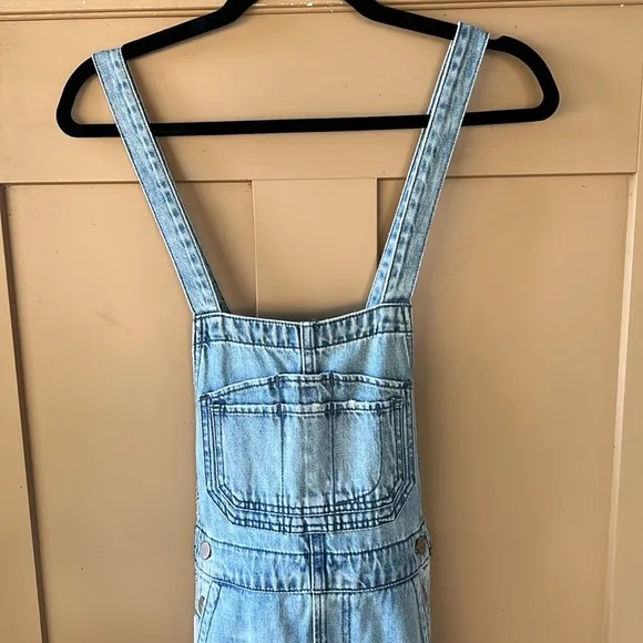 Joe’s Jeans New w Tag Wide Leg Denim Bib Overalls Captivate Wash XS