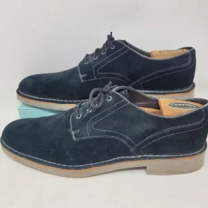 John Varvatos USA Oxford Shoes Mens Size 10.5M Black Suede Leather Quality 99%
