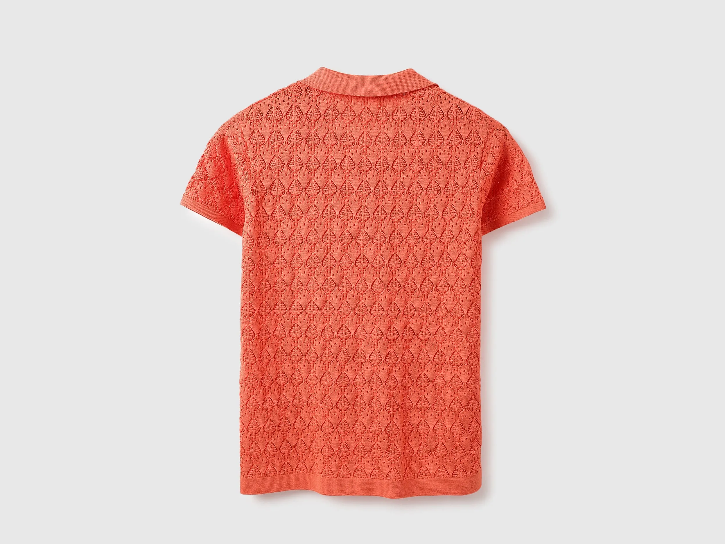 Johny Collar Crochet Knit Polo T-Shirt