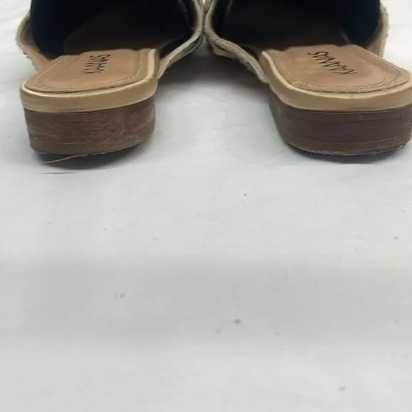 Kaanas Real Calf Fur Leopard Print Mules Size 6
