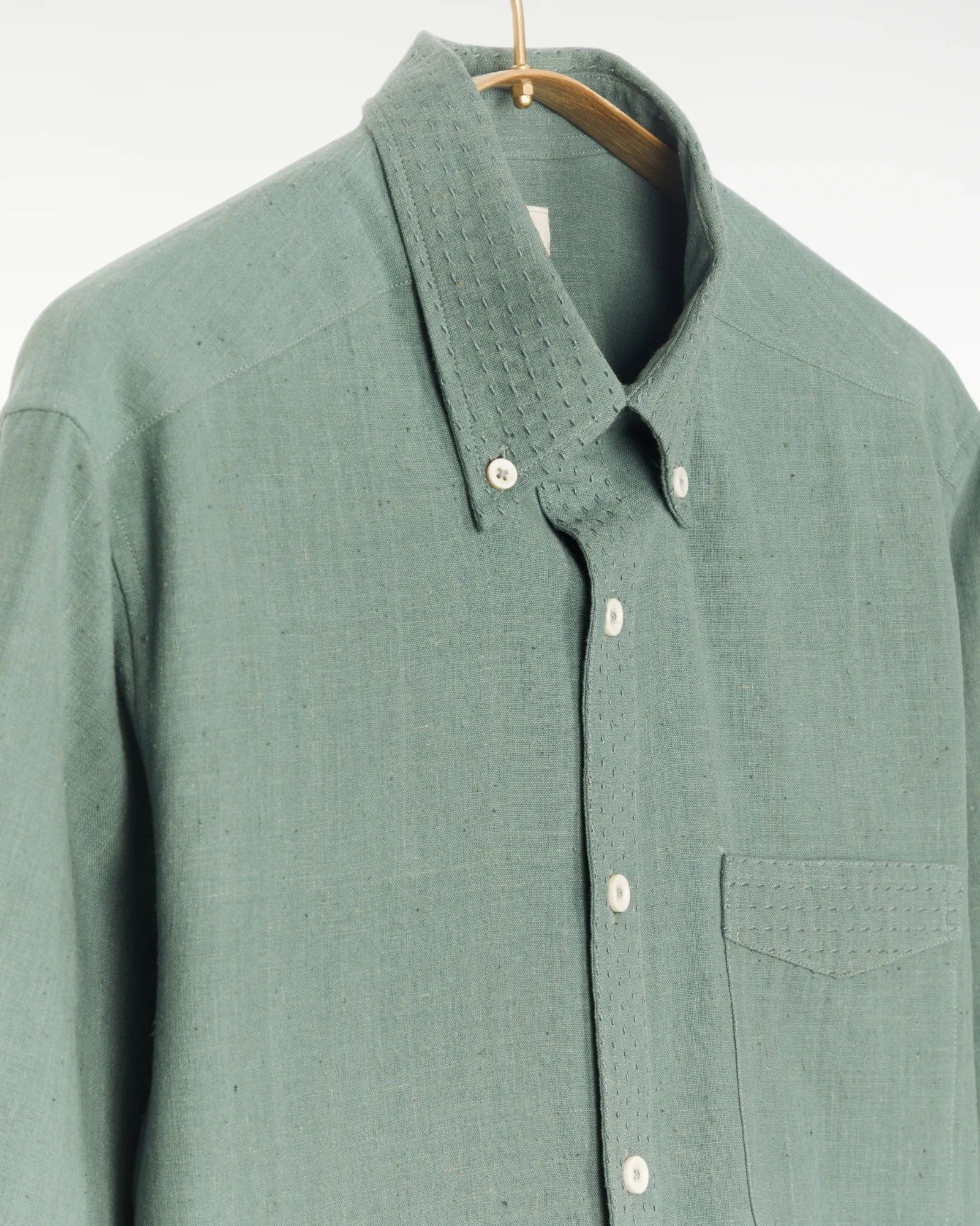 Kabir Standard Shirt w/Saddle Stitch Sea Green