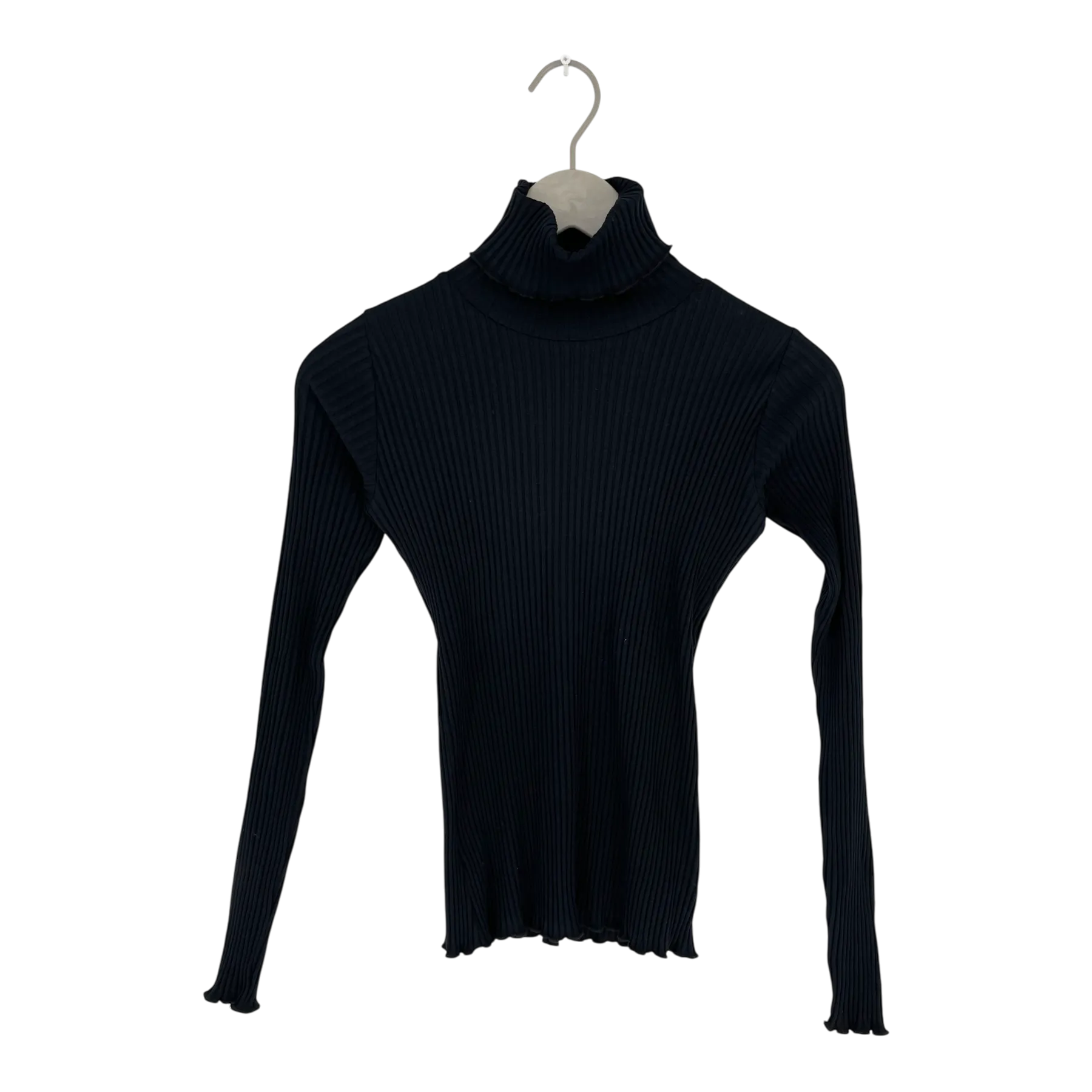 Kaiko rib turtle neck, black | woman M