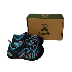 Kamik Toddler Girl Kid Crab Sandals Navy Teal HK4594-NTE Waterproof Shoes Size 9