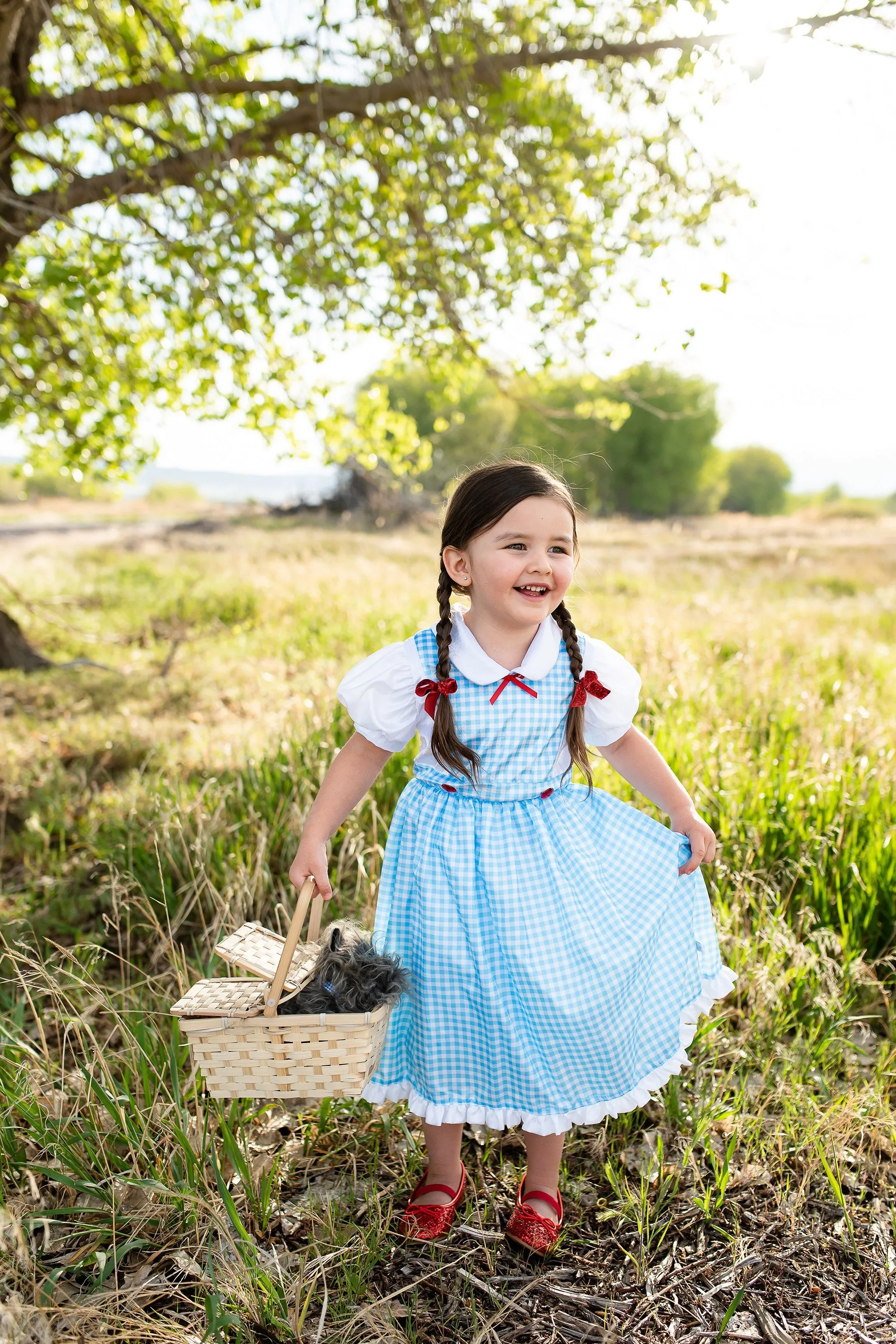 Kansas Girl with Bows