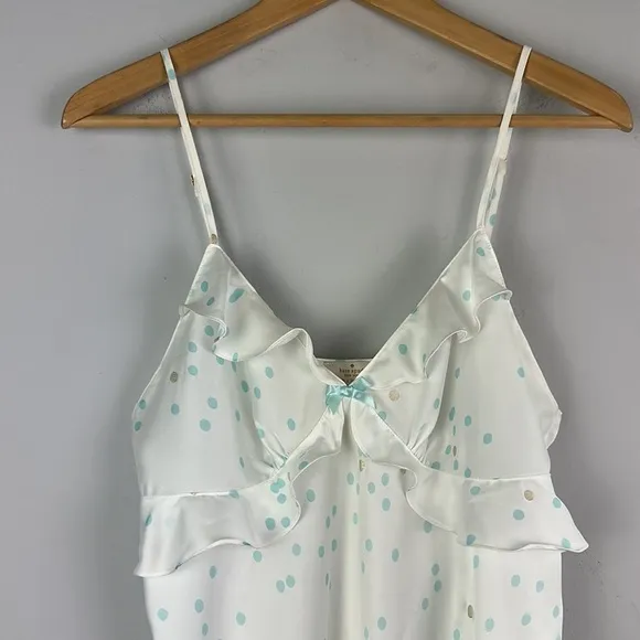 Kate Spade Dream a Little Dream Slip Dress Chemise Nightie Nightgown Polka Dot