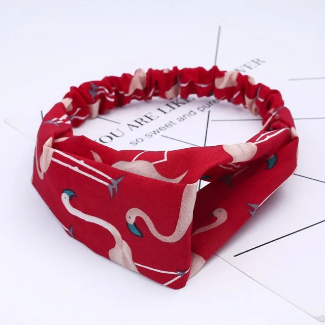 KE Fashion Hair Bohemian Cross Elastic Hair Band.